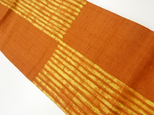 6909123: JAPANESE KIMONO / VINTAGE NAGOYA OBI / TSUMUGI / STRIPE